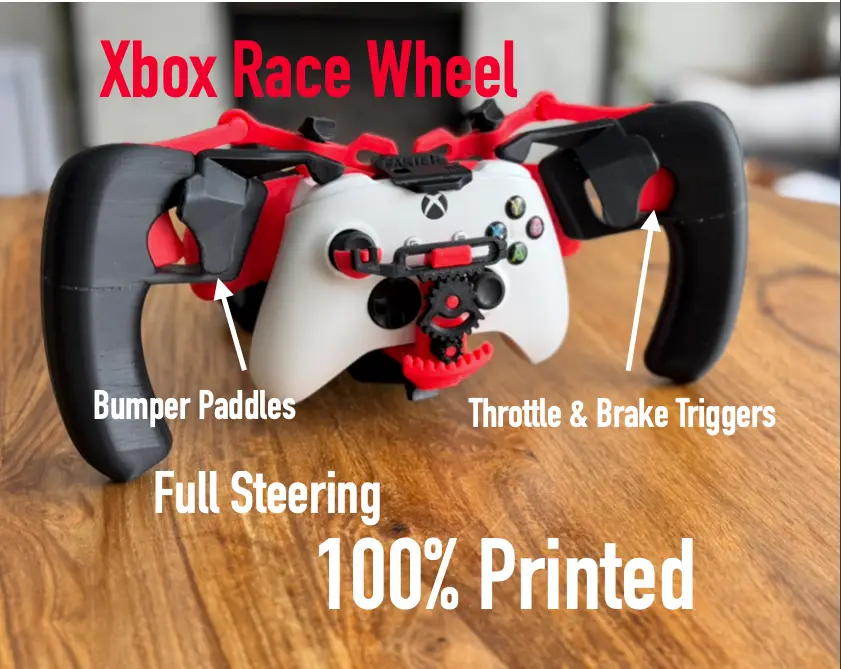 Xbox Controller Racing Wheel 100% 3D printed - TEST FIT — modelo 3D
