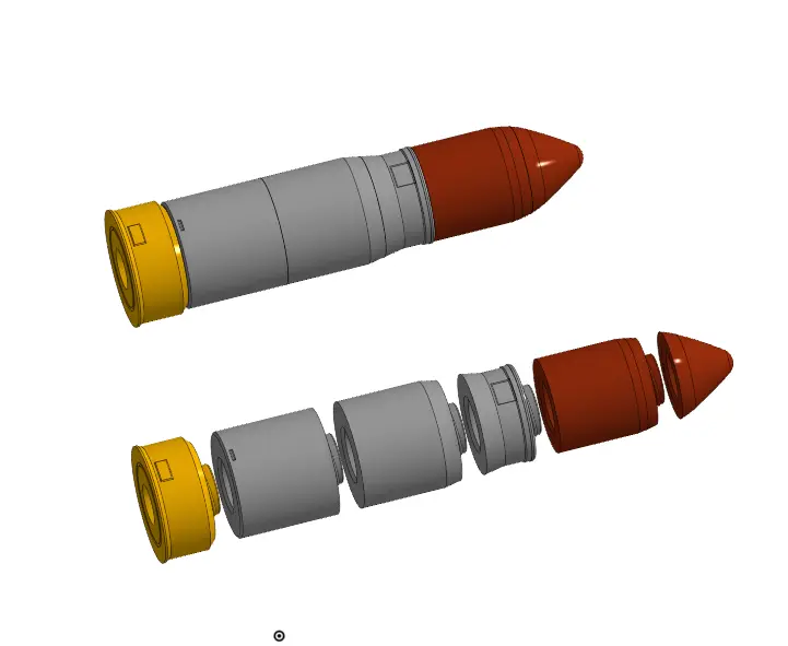 SEAF ARTILLERY SHELL HELLDIVERS 2 — modelo 3D