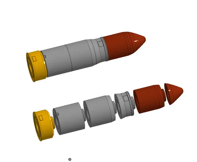 SEAF ARTILLERY SHELL HELLDIVERS 2 — modelo 3D