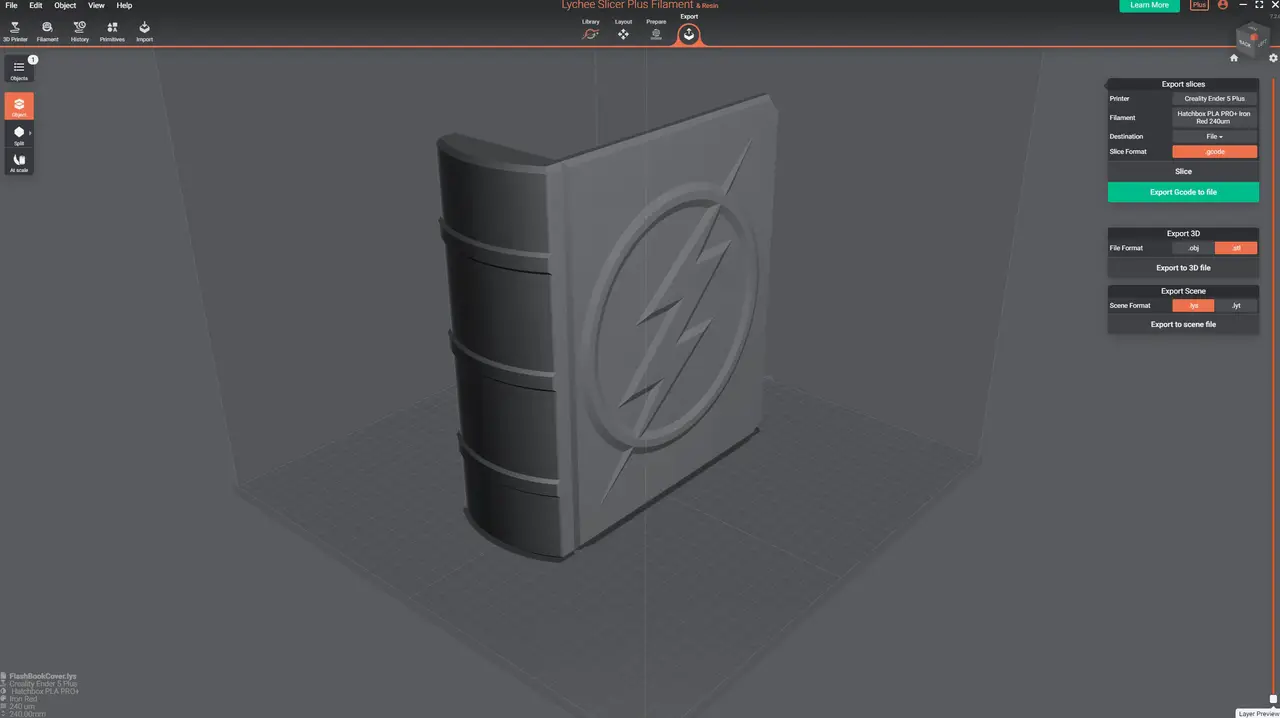 Flash Book Cover — modelo 3D