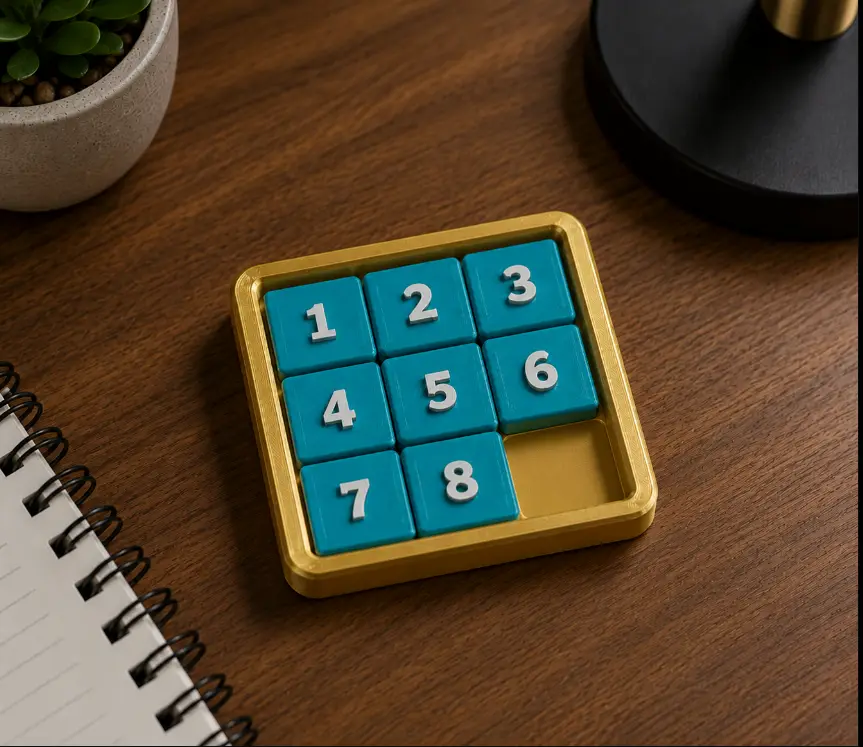 TactiSlide – 3D Printed Sliding Puzzle — modelo 3D