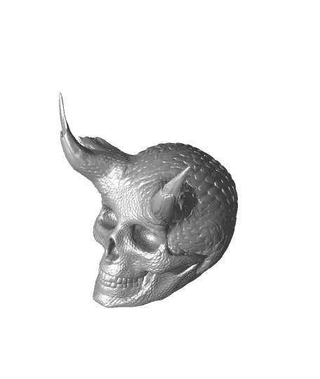 DEMON SKULL — modelo 3D