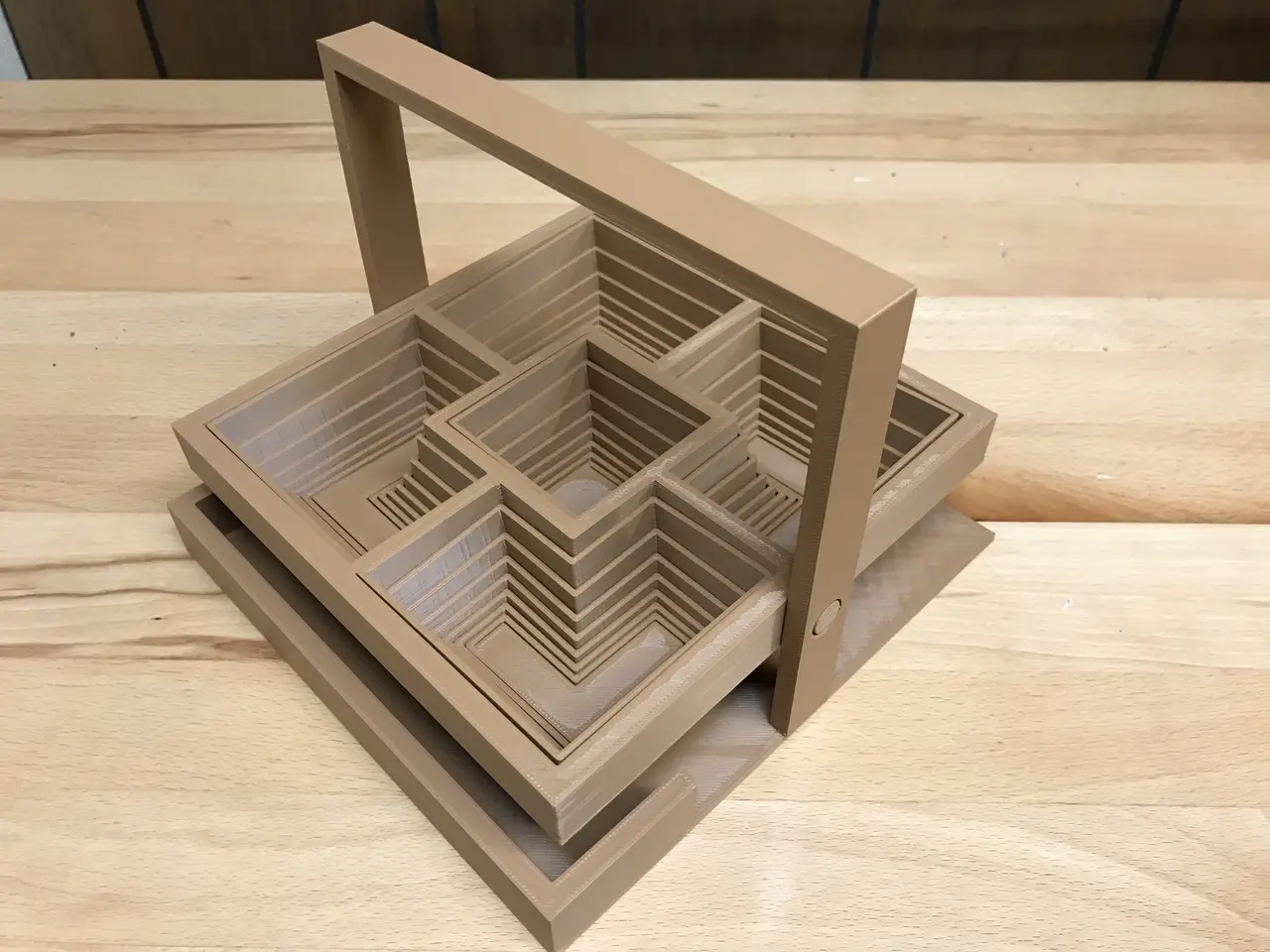 Pop up square basket — modelo 3D