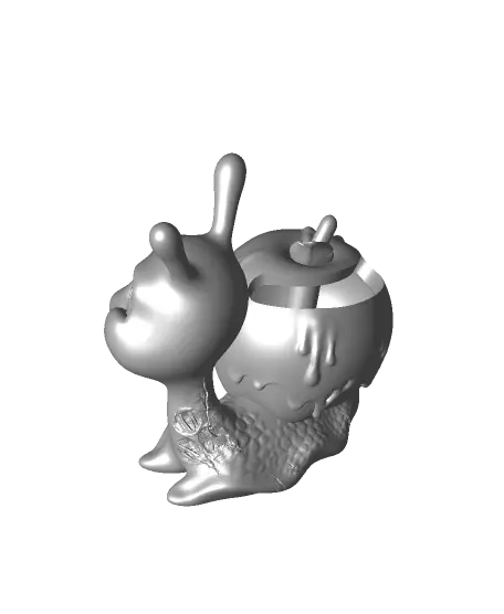 Apple Snail Pencil Holder- (Little Big Head Series) — modelo 3D