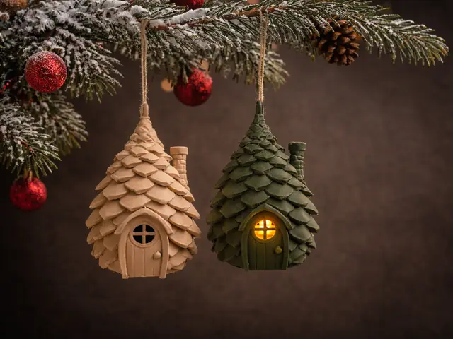 for Tealight Candles - Cozy Pinecone Cottage — modelo 3D