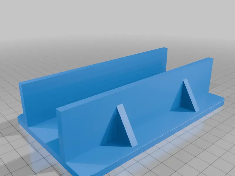 1U Vertical floor stand — modelo 3D