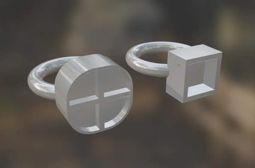 Ring set decoration — modelo 3D