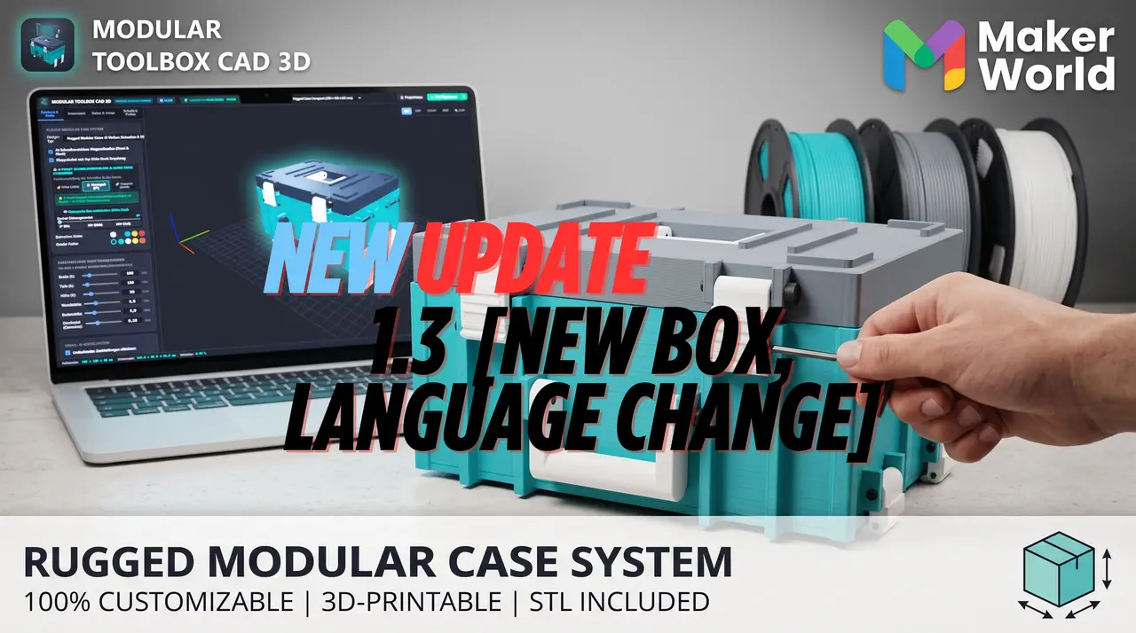 Modular Toolbox CAD 3D Version: 1.3 — modelo 3D