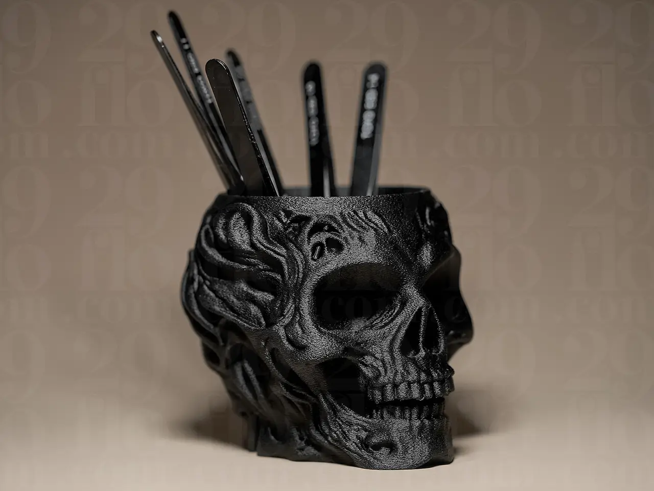 Skull Shaped Holder / Organizer — modelo 3D