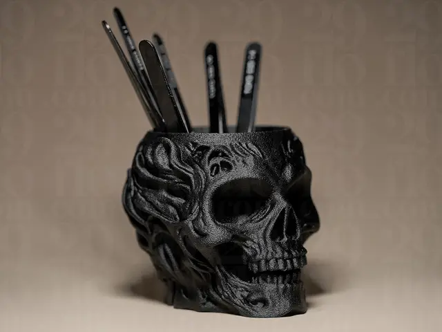Skull Shaped Holder / Organizer — modelo 3D
