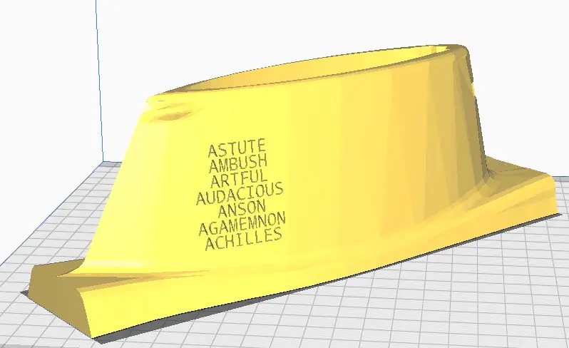 Royal Navy ASTUTE submarine Pen Holder (Fin) — modelo 3D