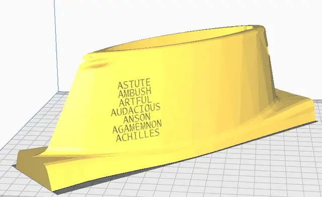 Royal Navy ASTUTE submarine Pen Holder (Fin) — modelo 3D