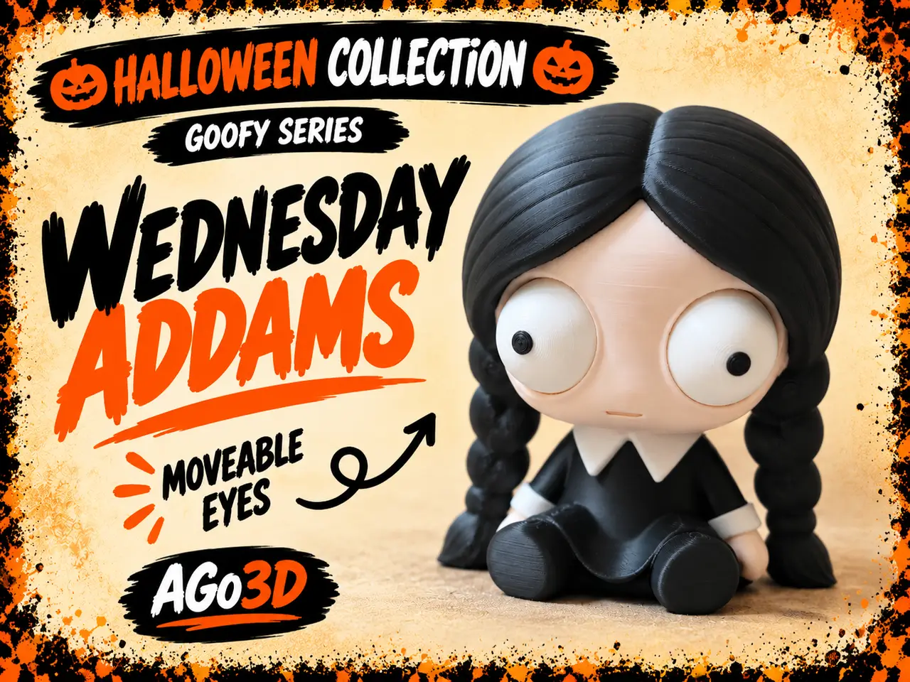 Goofy series – WEDNESDAY Movable Eyes NOAMS — modelo 3D