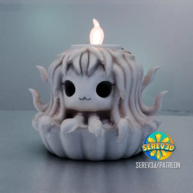 Cute Medusa - Candle & Soap Holder - 3D Print STL/3MF — modelo 3D