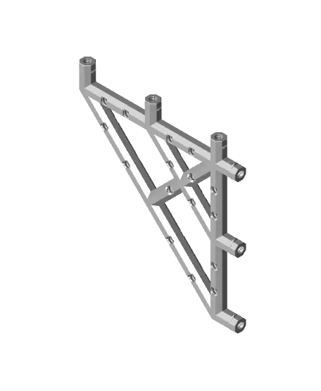 7x7 MU Bracket - Bolt-Locked Inserts — modelo 3D