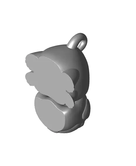 Cute Pug Keychain — modelo 3D