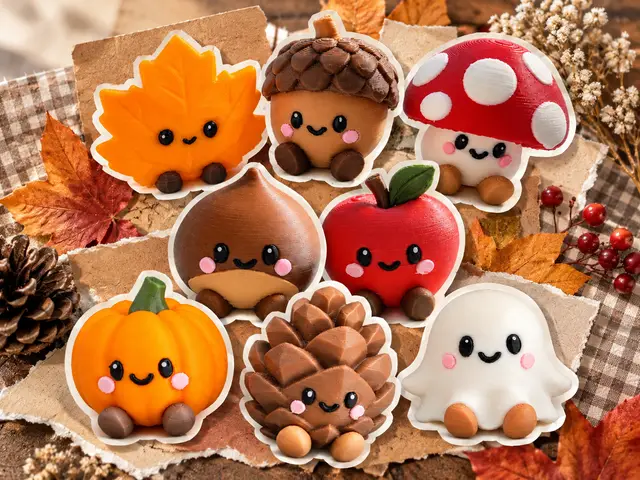 Cute Autumn Buddies — modelo 3D