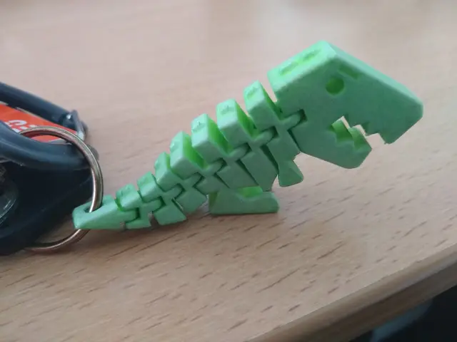 Flexi Rex with tail key chain — modelo 3D