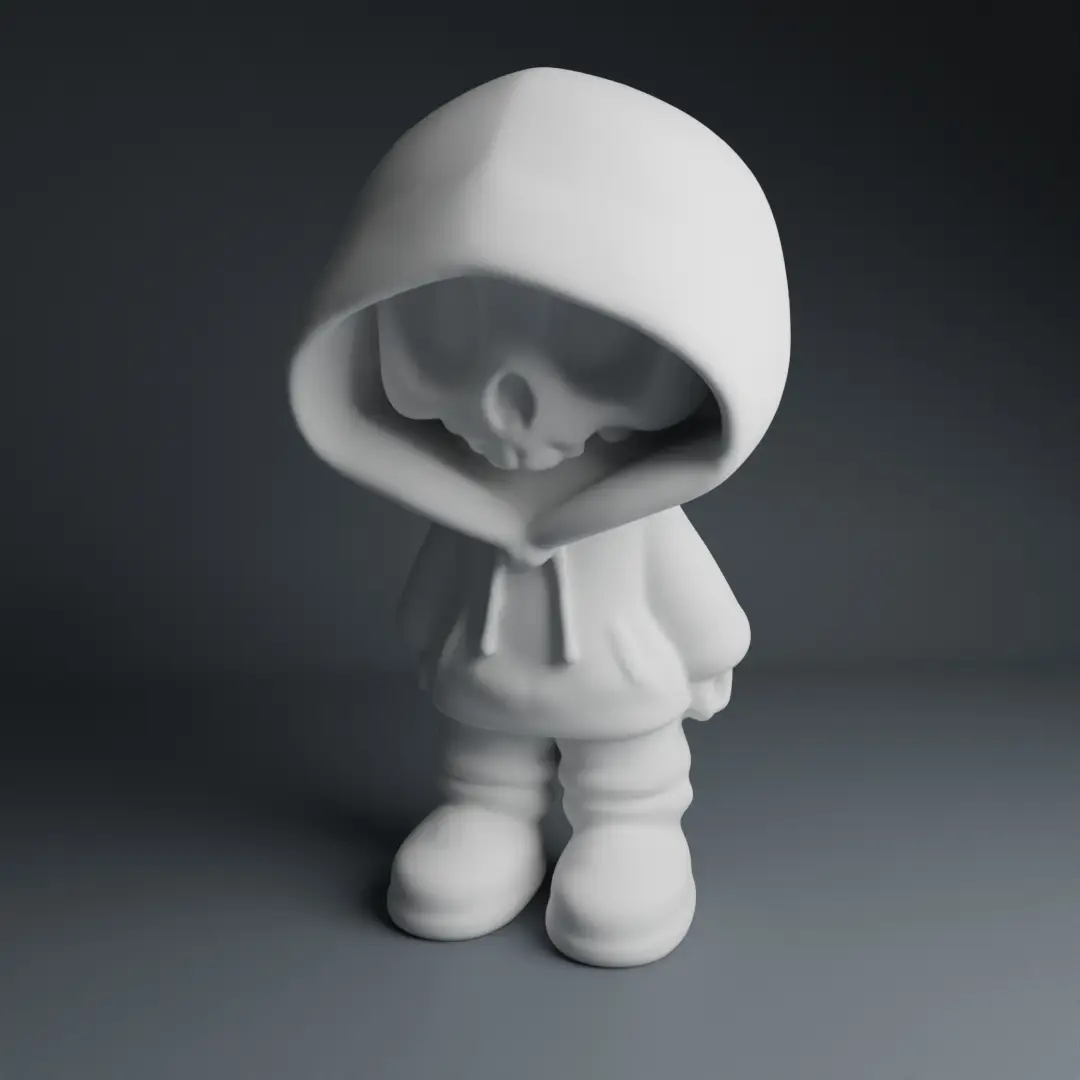 Skull Hoody Boy — modelo 3D