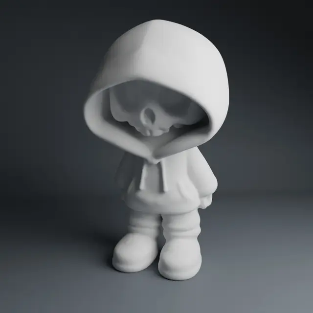 Skull Hoody Boy — modelo 3D