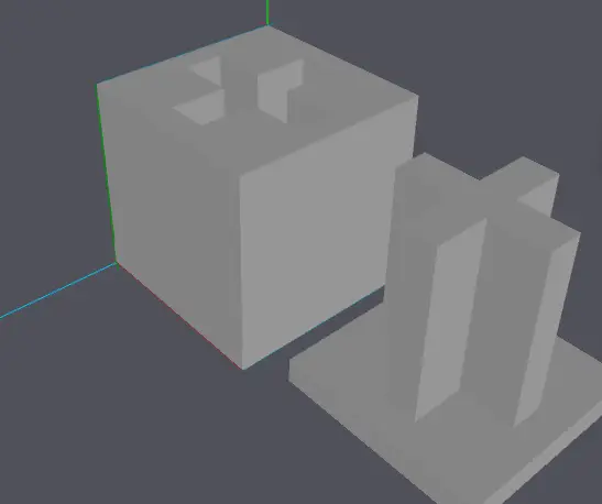 Sliding cross fidget — modelo 3D