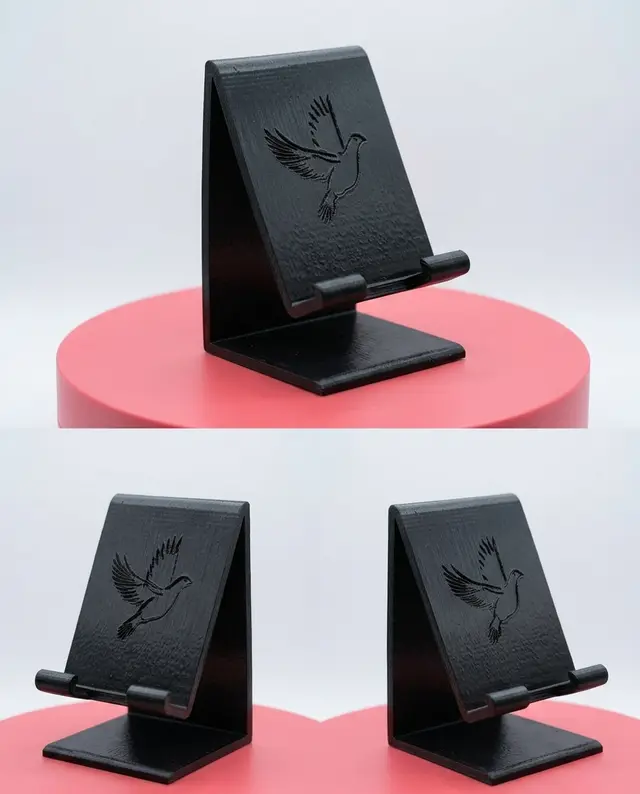 Pigeon Enthusiast Universal Phone Stand - Desktop Bird Decor — modelo 3D