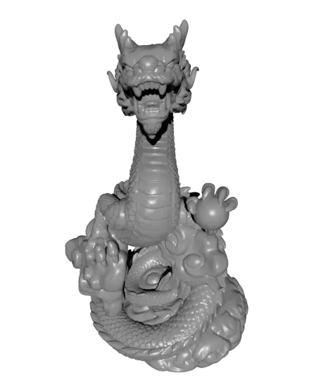 Chinese Dragon headphone holder — modelo 3D