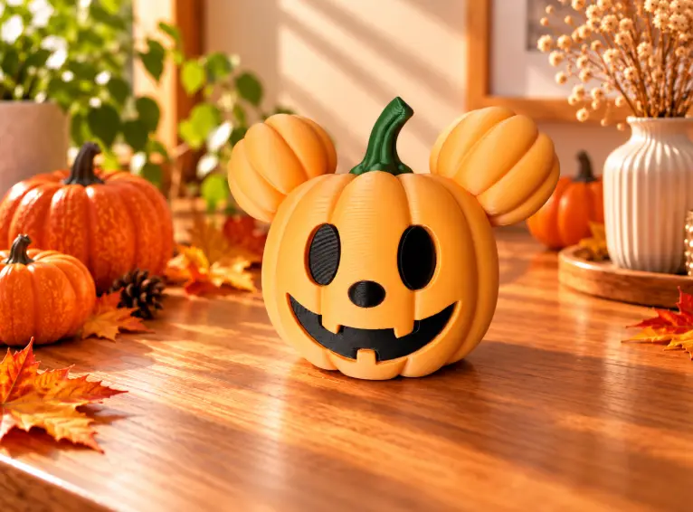 Mouse-Ear Pumpkin – Halloween Jack-o’-Lantern — modelo 3D