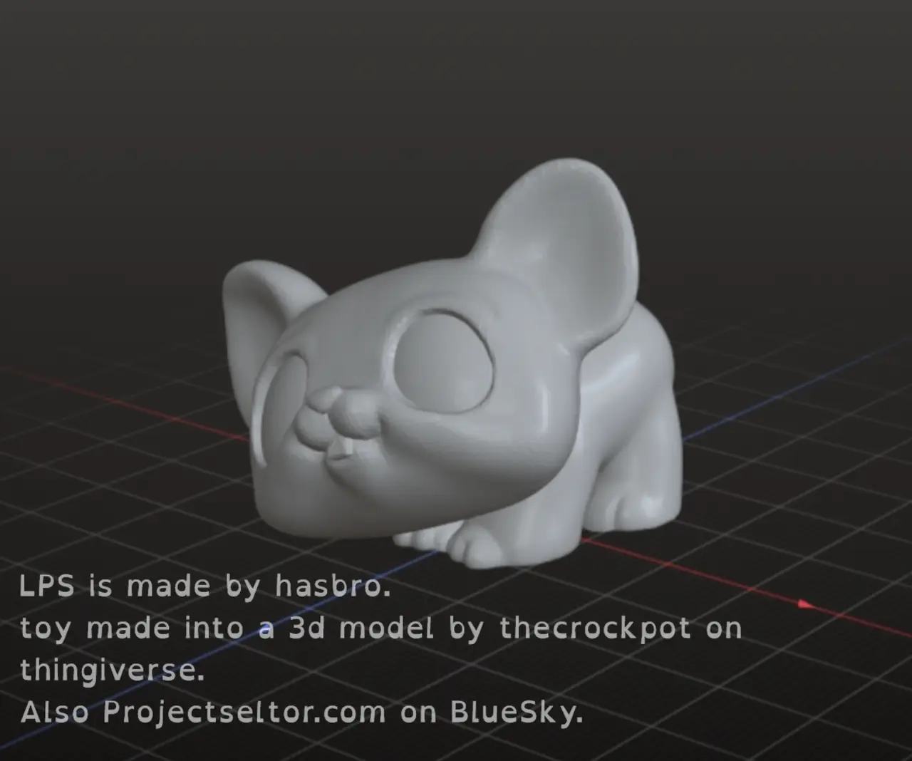 LPS Mouse — modelo 3D