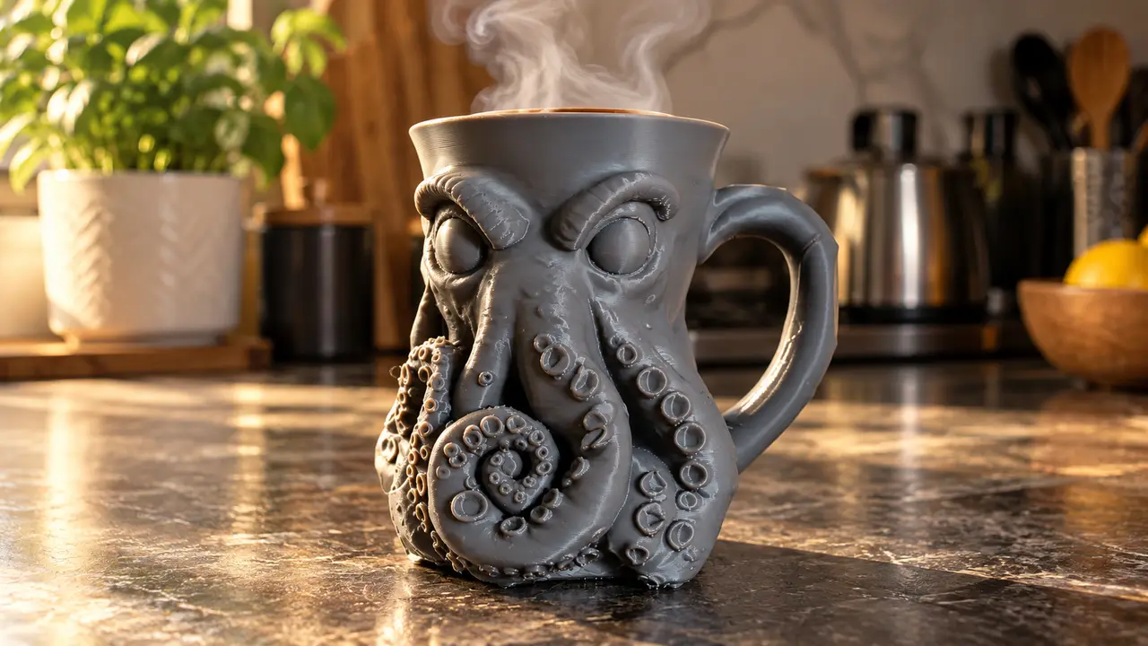 Tazza Cthulhu "Il Risveglio del Kraken" — modelo 3D
