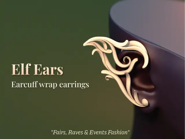 Elf Ears - Earcuff Holeless Earrings — modelo 3D