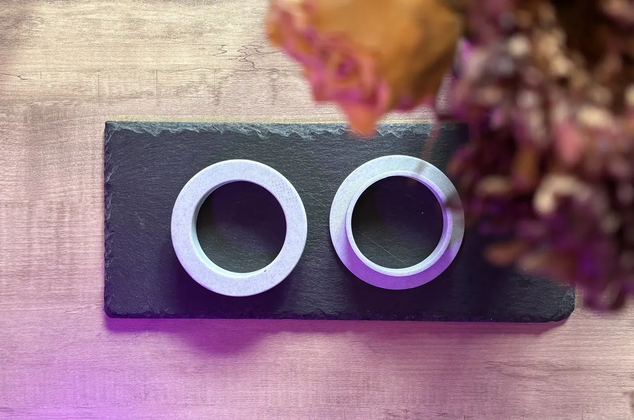 Clean Drywall Cable Grommet / TV Wall Wire Passthrough — modelo 3D