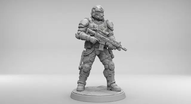 Sci-fi Trooper Light — modelo 3D