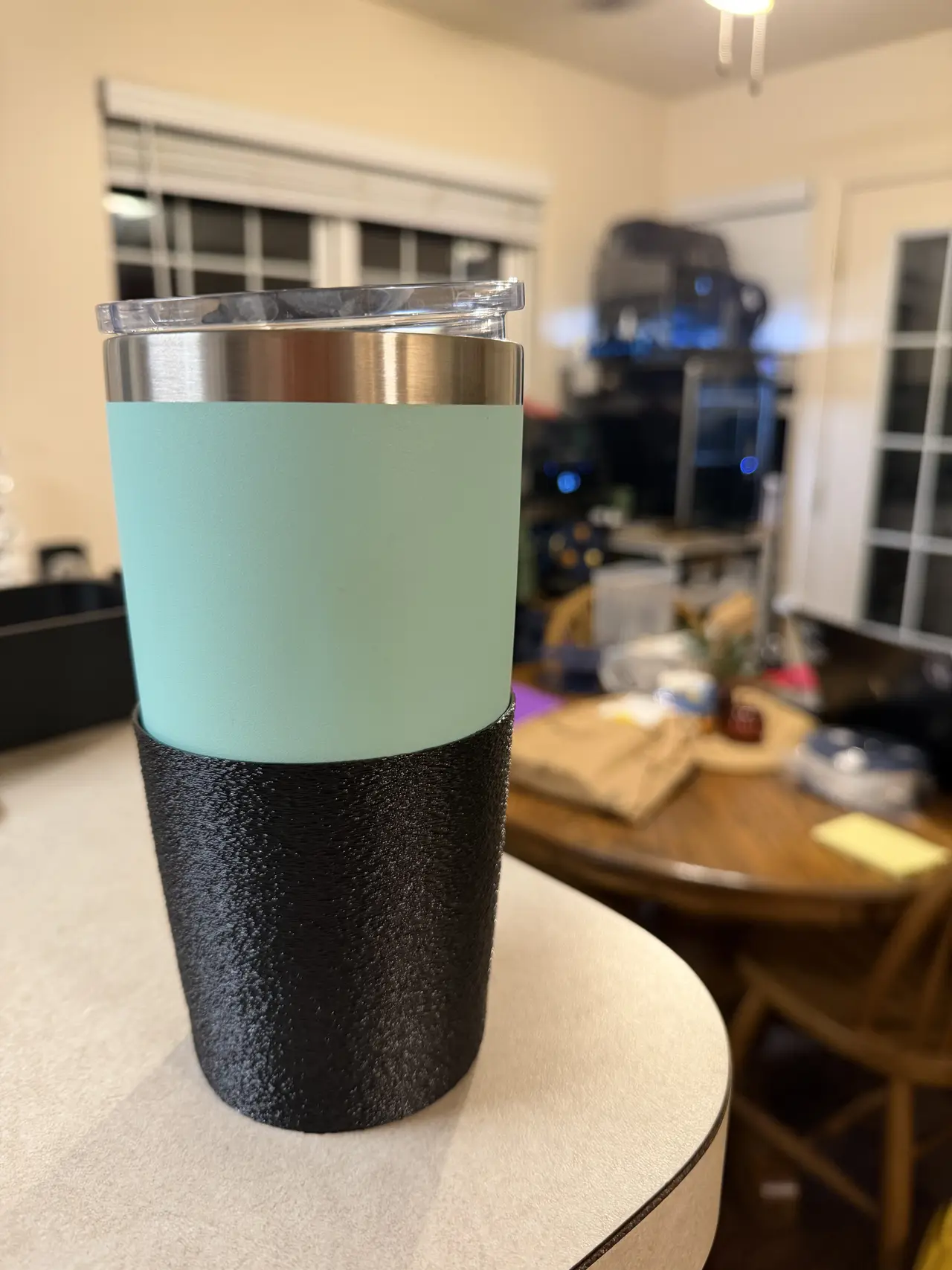 20 oz YETI Rambler TPU Sleeve – Anti-Squeak Cup Holder Protector — modelo 3D