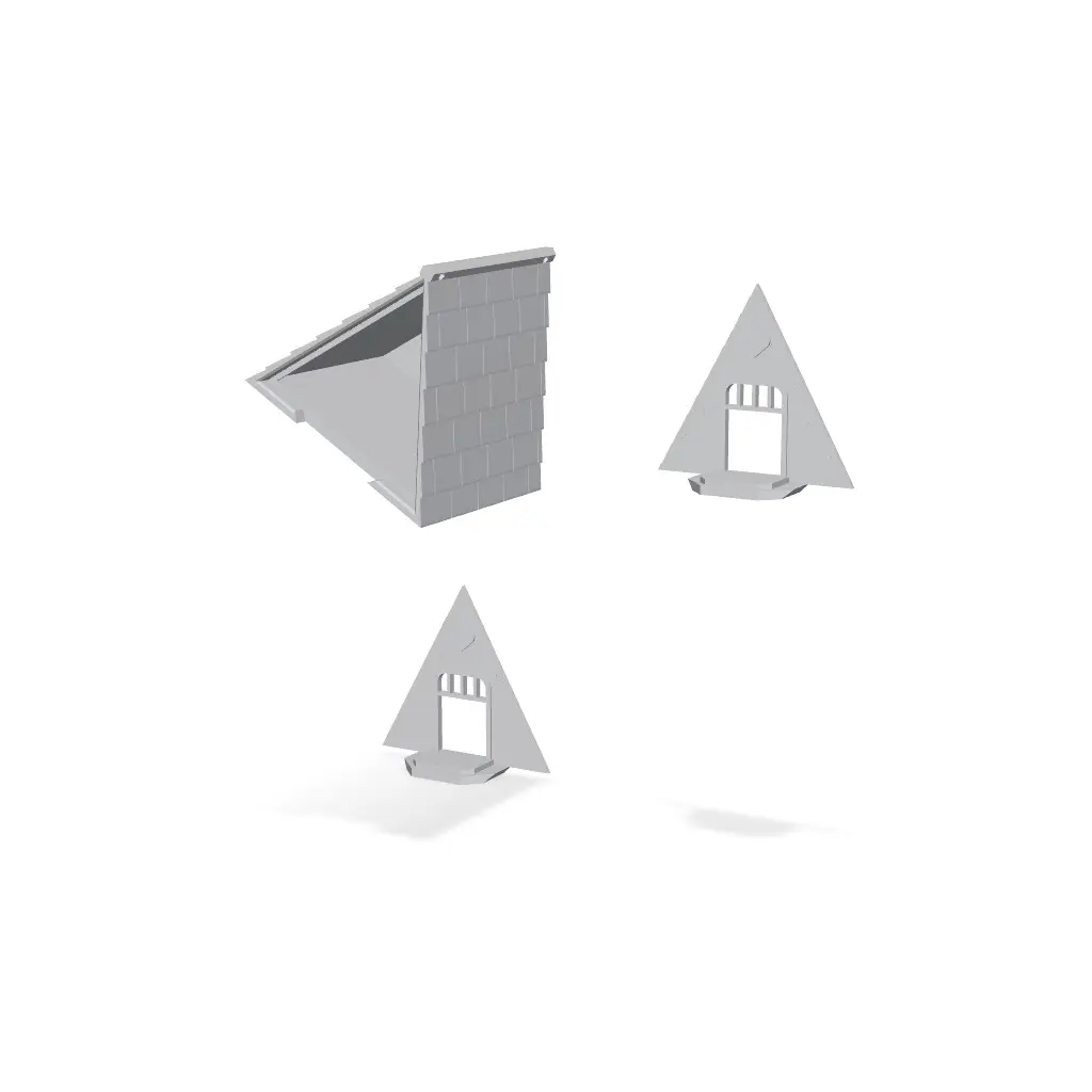 Timber-Heart A-Frame - 100% Support-Free 2-Part Birdhouse — modelo 3D