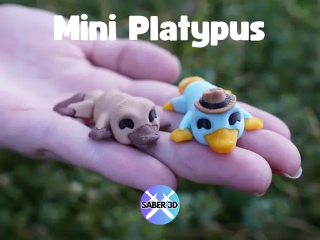 Mini Articulated Platypus (and Perry the Platypus) — modelo 3D