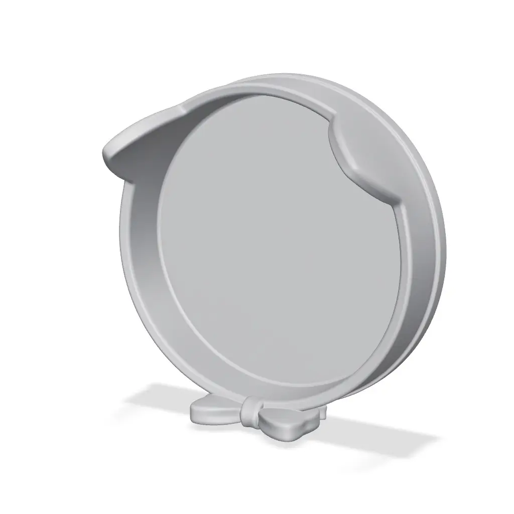Cute Cat Bow Jewelry Tray — modelo 3D