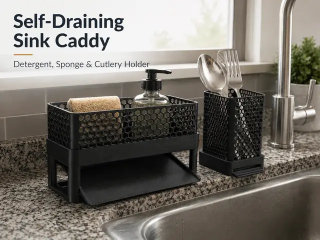 Self-Draining Sink Caddy–Detergent,Sponge, Cutlery — modelo 3D