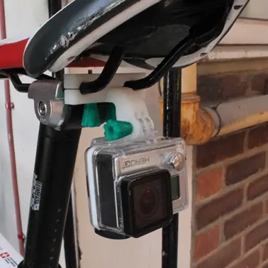 GoPro mount for a bicycle seat rail — modelo 3D