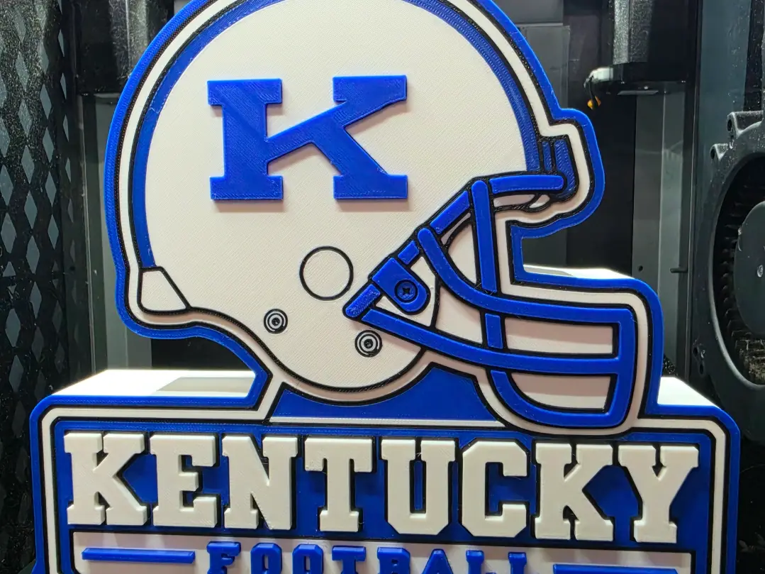 Kentucky Wildcats Power K Football Desk Sitter — modelo 3D