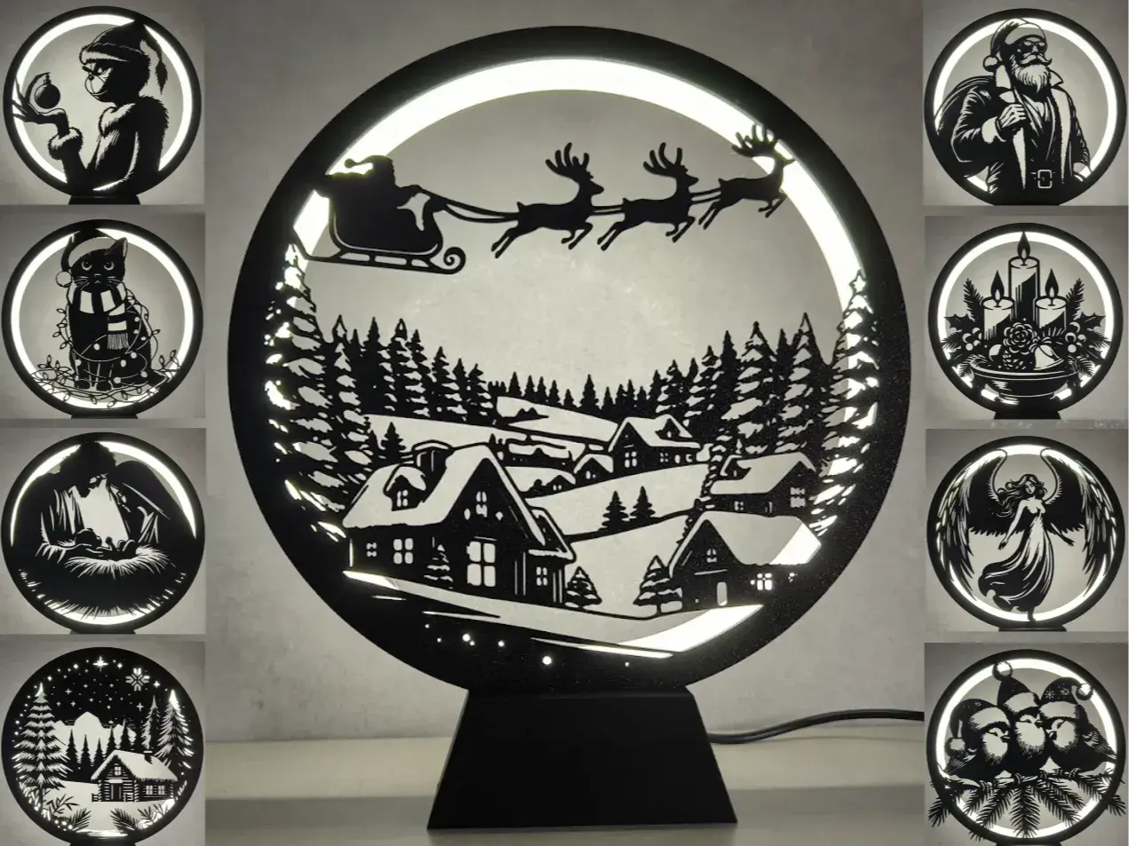 Christmas Panels for Ring Lamp — modelo 3D