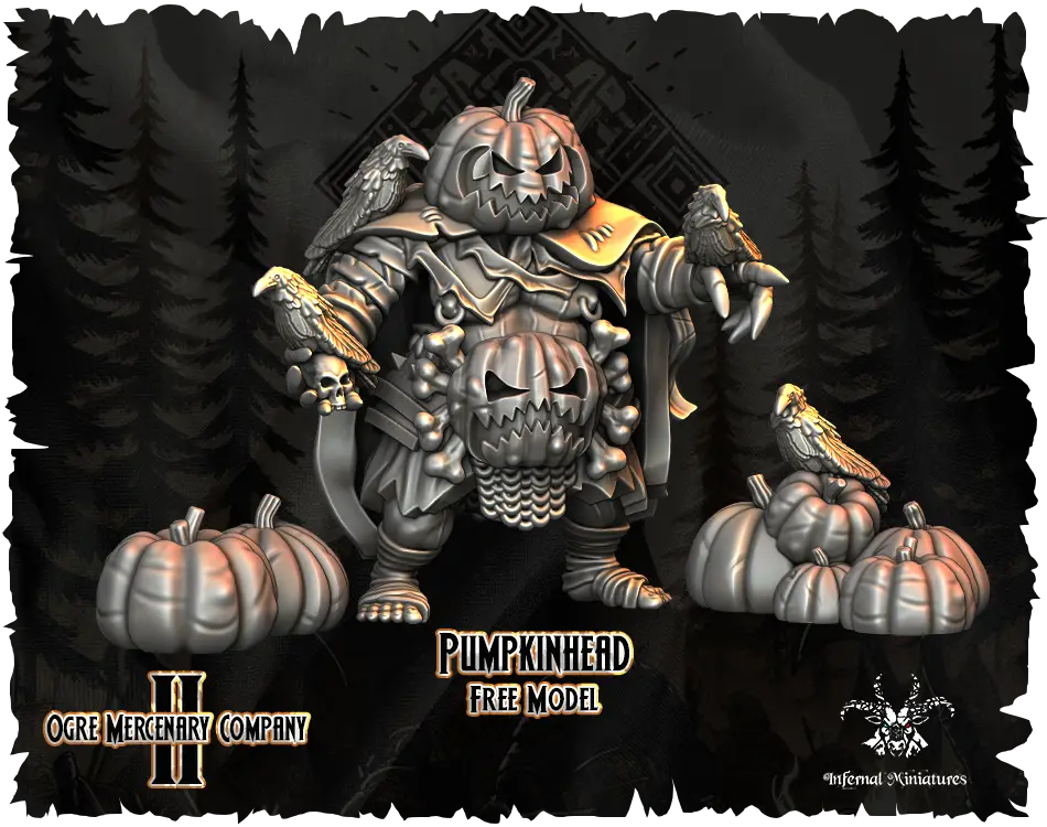 Halloween Ogre Pumpkinhead — modelo 3D