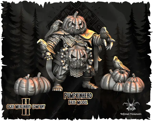 Halloween Ogre Pumpkinhead — modelo 3D