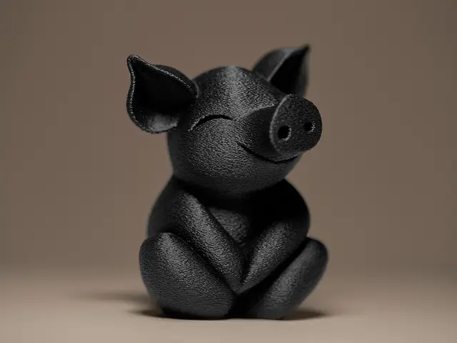 Cutle Little Piglet Figurine — modelo 3D