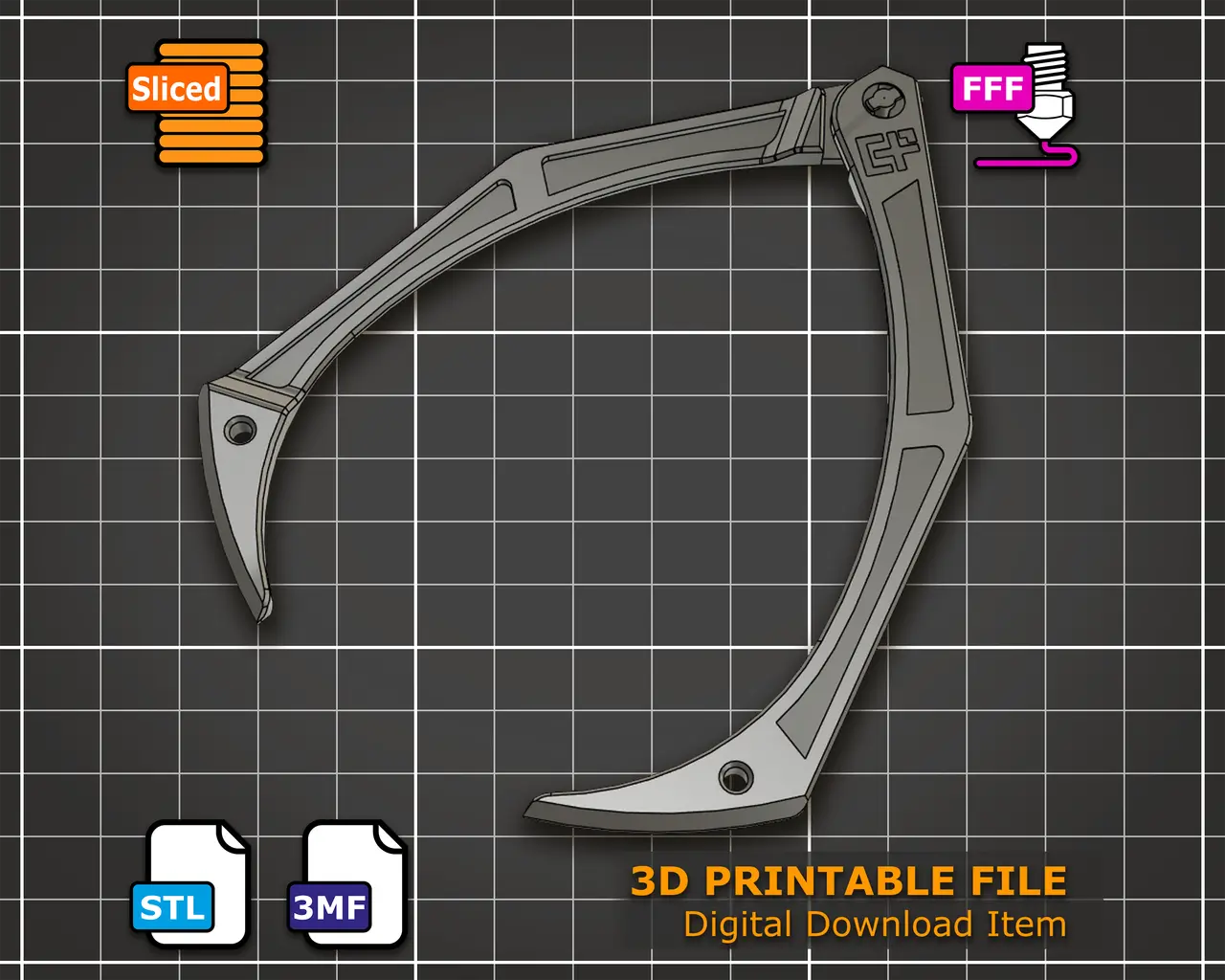 Head Caliper - Helmet Sizing Tool for Cosplay — modelo 3D