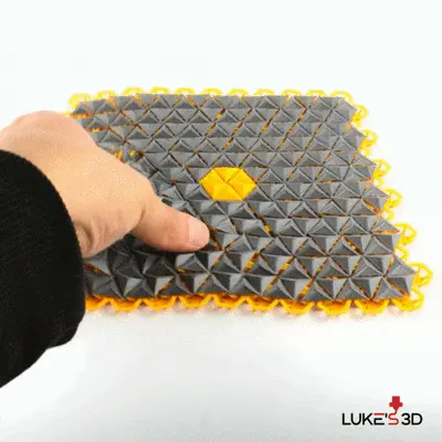 Tetrahedron chainmail fabric — modelo 3D
