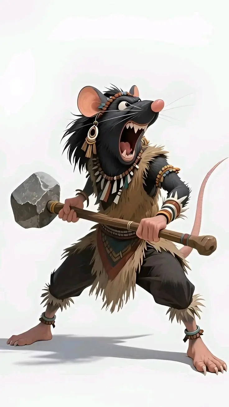 The symbols of the Chinese horoscope (Rat) — modelo 3D