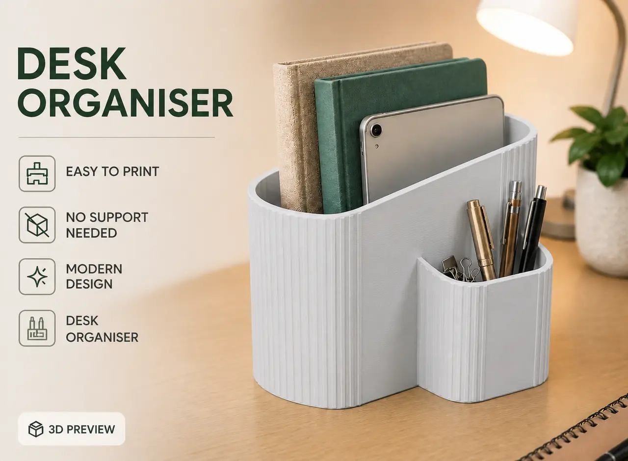 Modern Desk Organizer — modelo 3D