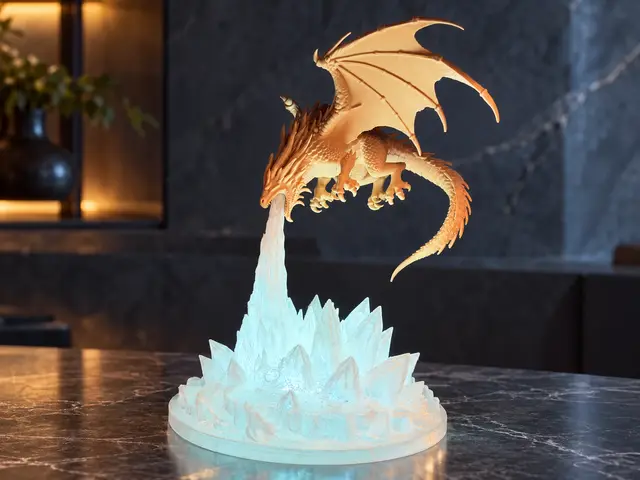 Dragon Lamp – Ice Breath — modelo 3D