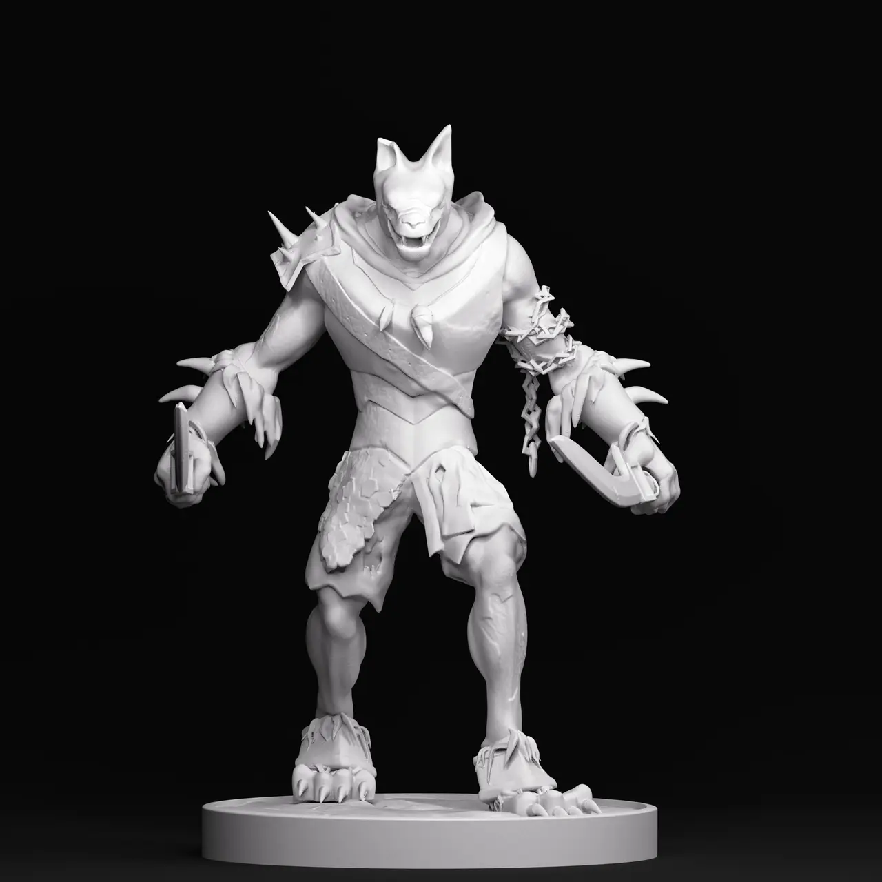 Worgen furless — modelo 3D